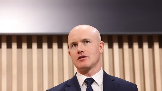 Brian Armstrong, CEO of Coinbase, at Davos