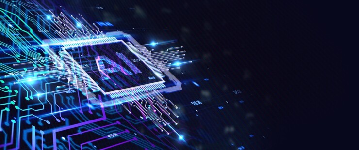 Creative rendering of AI across the internet