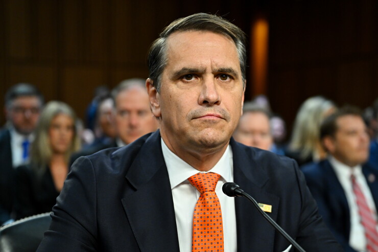Todd Blanche, acting U.S. attorney general, during a Senate Judiciary Committee confirmation hearing in Washington.