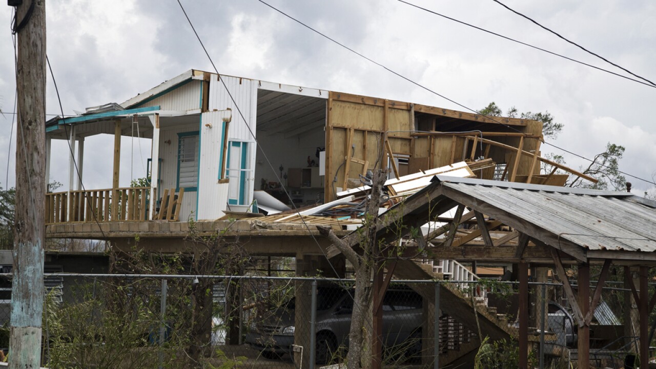 Hurricane Maria damage in Puerto Rico