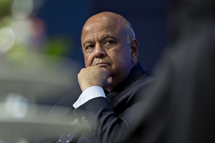 Former South African finance minister Pravin Gordhan,
