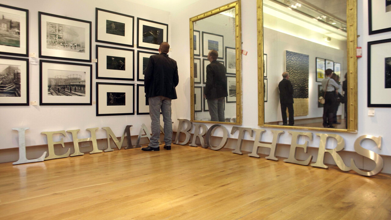 In September 2010, two signs from the onetime London headquarters of Lehman Brothers sold at auction for 70,800 pounds ($111,700) in a sell-off of corporate property after Lehman went bankrupt in 2008.