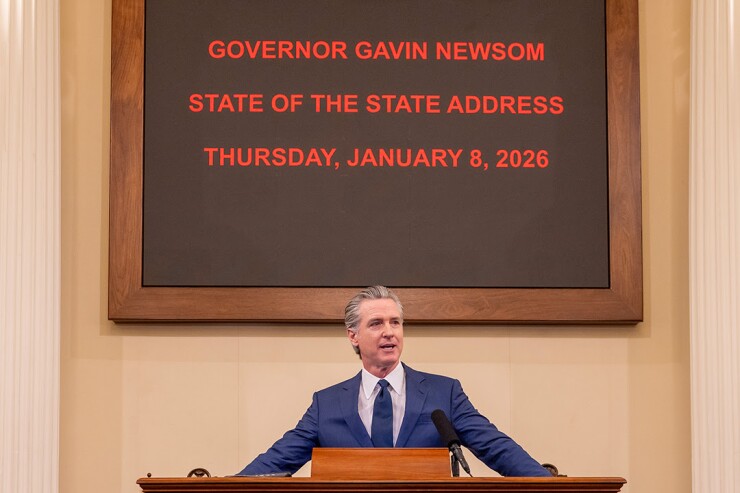 California Gov. Gavin Newsom gives State of the State speech
