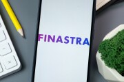 New York, USA - 30 August 2024: Finastra Logo on Phone Screen, Company Icon on Display