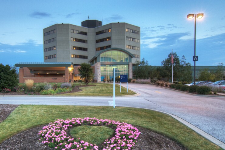 Centegra Health System’s hospital in McHenry, Illinois. Centegra was acquired by Northwestern Memorial Healthcare in 2018.