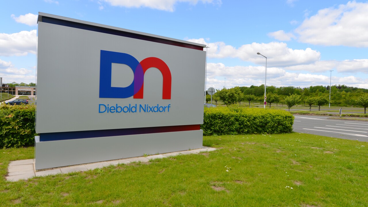Diebold Nixdorf (DN) headquarters sign