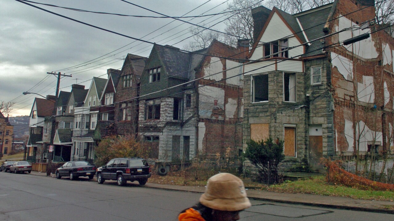 Dinwiddle Street in the Hill District neighbor of Pittsburgh.