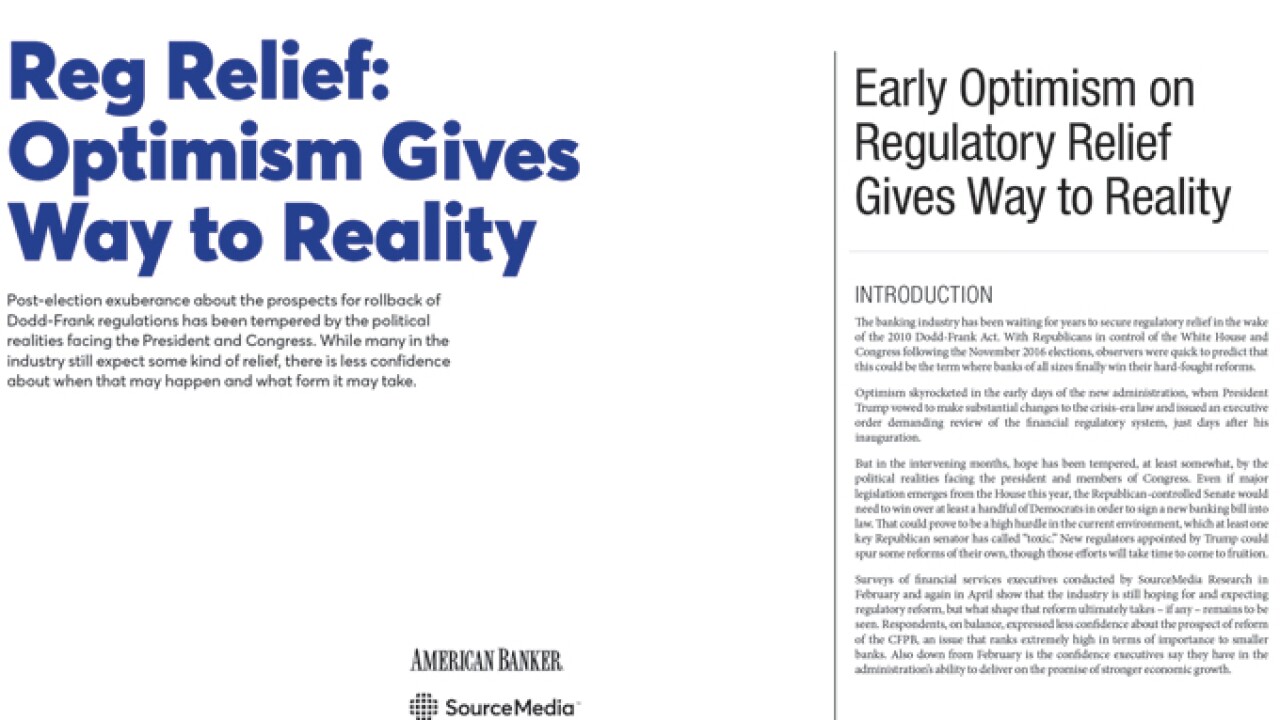 Early Optimism on Regulatory Relief Gives Way to Reality