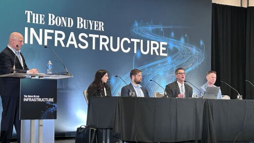 Moderator and panelists on the "Power Amid Policy Shifts" panel