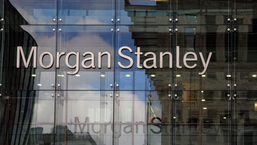 London, United Kingdom - February 26, 2024: Morgan Stanley in London, an American multinational investment bank and financial services company