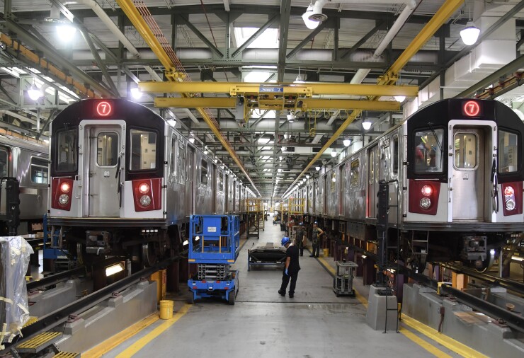The Department of Subways in New York maintains HVAC systems and other components to gird for summer; taken July 17, 2019.