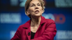 Sen. Elizabeth Warren, D-Mass. and 2020 presidential candidate, speaks during the National Education Association #StrongPublicSchools Presidential Forum in Houston on July 5, 2019.