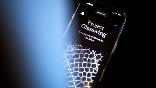 Anthropic's website on a smartphone screen