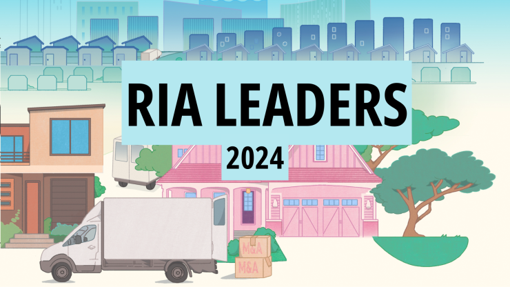 An illustration displays a truck moving from a small, quirky house to a giant city of high rises