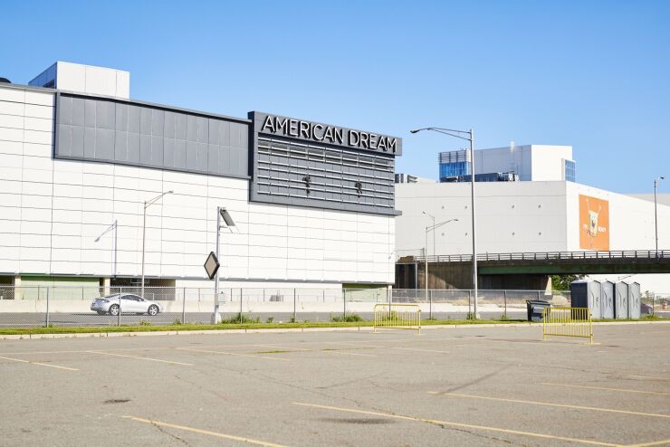 The American Dream complex stands in East Rutherford, New Jersey, U.S., on Thursday, Aug. 29, 2019, ahead of its late 2019 opening date