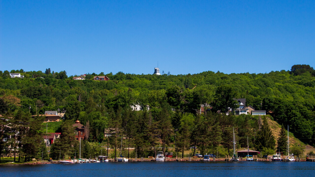 A picture of Hancock, Michigan.