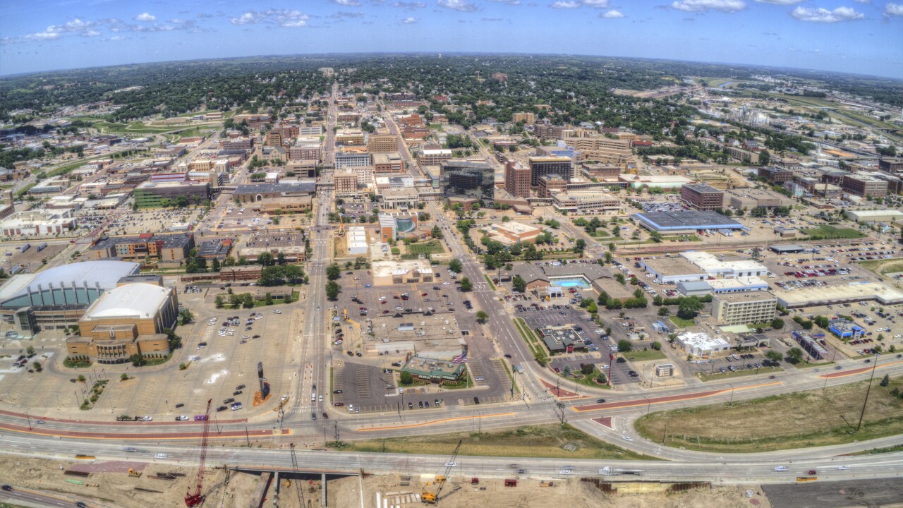 Sioux City is an Urban Center that spans the States of Iowa, South Dakota, and Nebraska