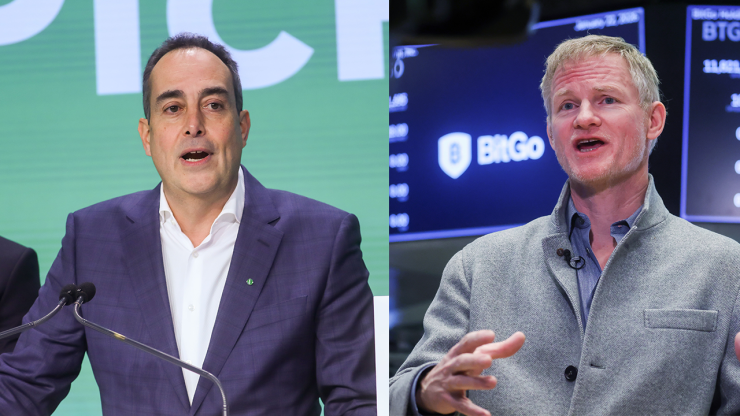 PicPay CEO Eduardo Chedid (left) and BitGo co-founder and CEO Mike Belshe (right)