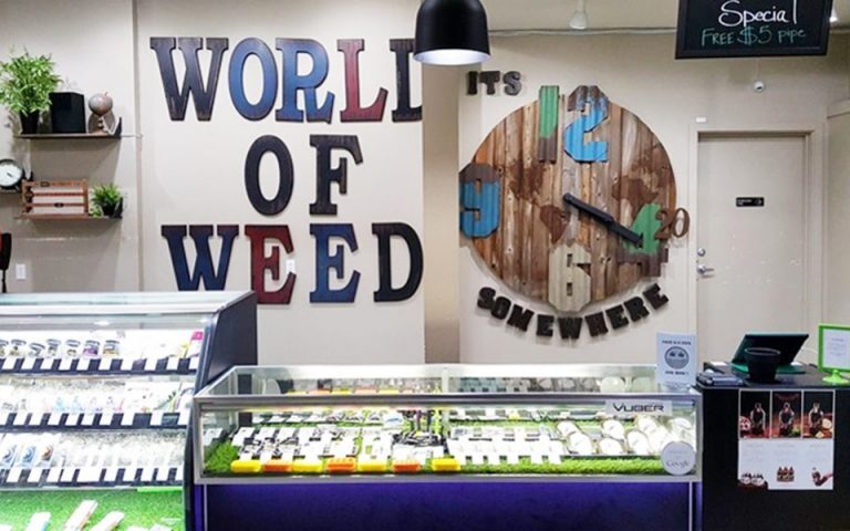 World of Weed signage