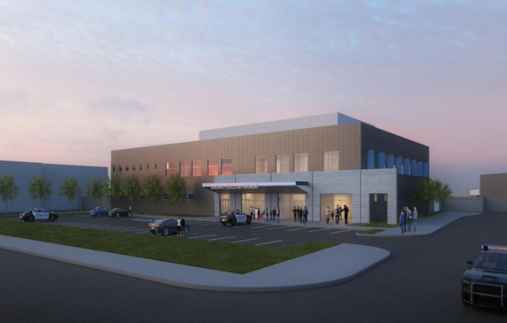 Rendering of police station planned in Salinas, California.