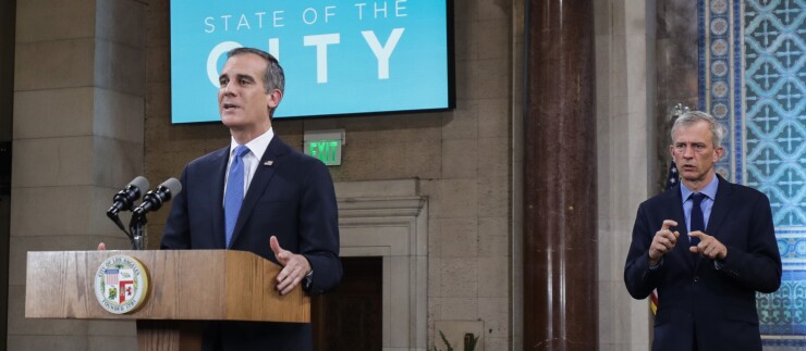 Los Angeles Mayor Eric Garcetti