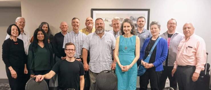Marketing consultant Sara Grillo (front row, third from right) convened the Transparent Advisor Movement's first annual Immersion conference for advice-only, flat fee financial advisors last year.