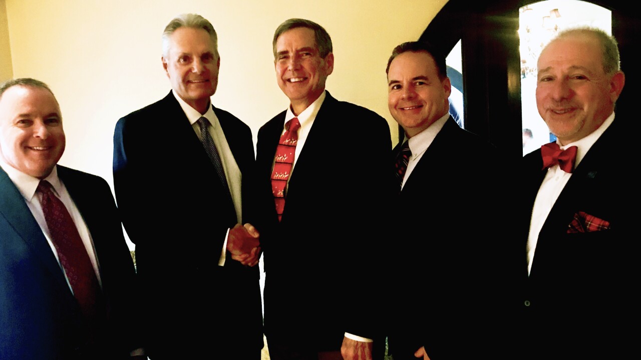 (left to right) Ray Hargadon, Bill Ennis, James Flannery, Patrick Trombetta and Jon Gagliardi of newly combined MSPC and Ennis Hargadon