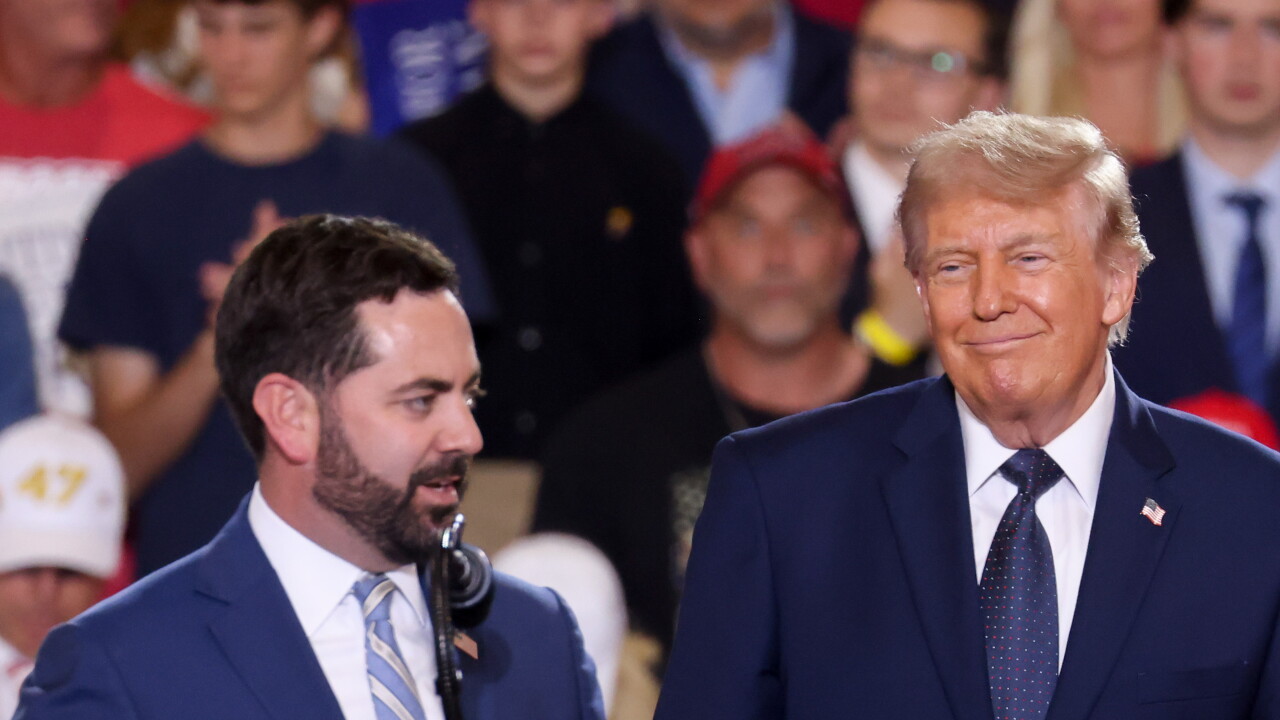 Rep. Mike Lawler with Trunmp