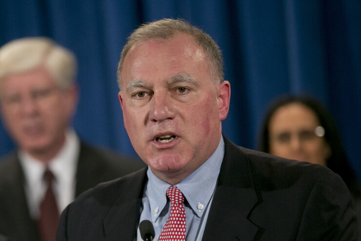 George Jepsen, Connecticut attorney general speaks during a news conference in Washington, D.C., U.S., on Tuesday, Feb. 5, 2013