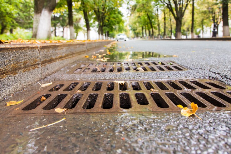 A storm drain.