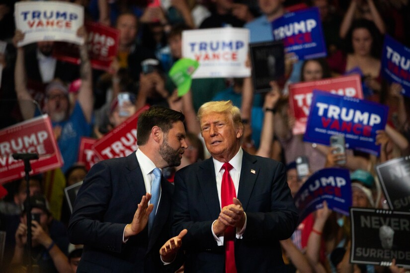 Donald Trump And JD Vance Hold Campaign Rally In Michigan