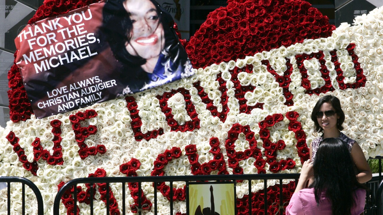 Public memorial for Michael Jackson in Los Angeles, California, on Tuesday, July 7, 2009.