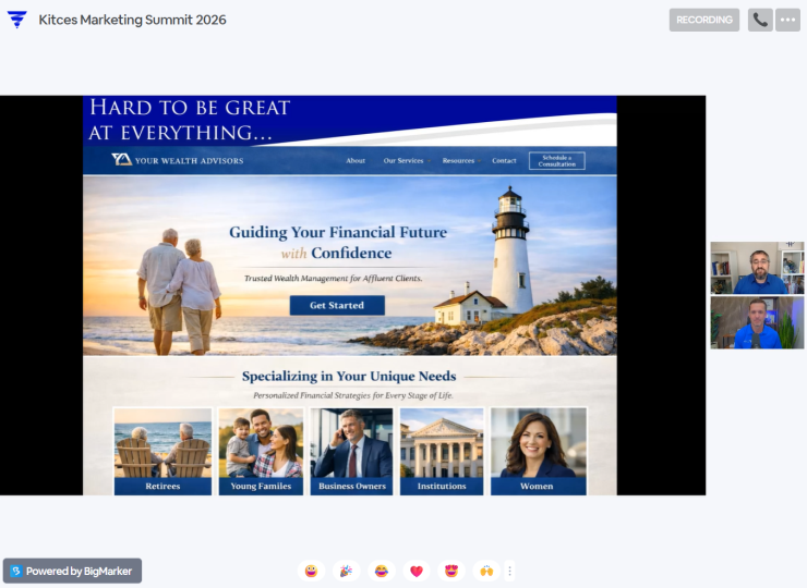 He and planner Taylor Schulte led a group of speakers presenting a trove of "deliverables" and actionable takeaways from the Kitces Marketing Summit.