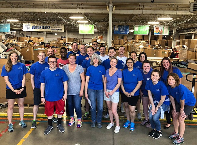 2018 Best Firms -- Cassady Schiller volunteer