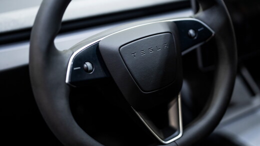 Tesla steering wheel