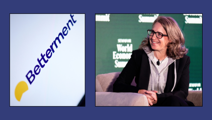 Sarah Levy, pictured at an October 2025 event, is the CEO of robo advisor, 401(k) firm and wealth management custodian Betterment.