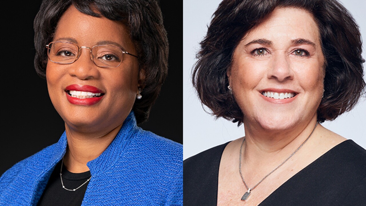 Stephanie Wiggins, left, and Vivian Altman are the Freda Johnson award winners