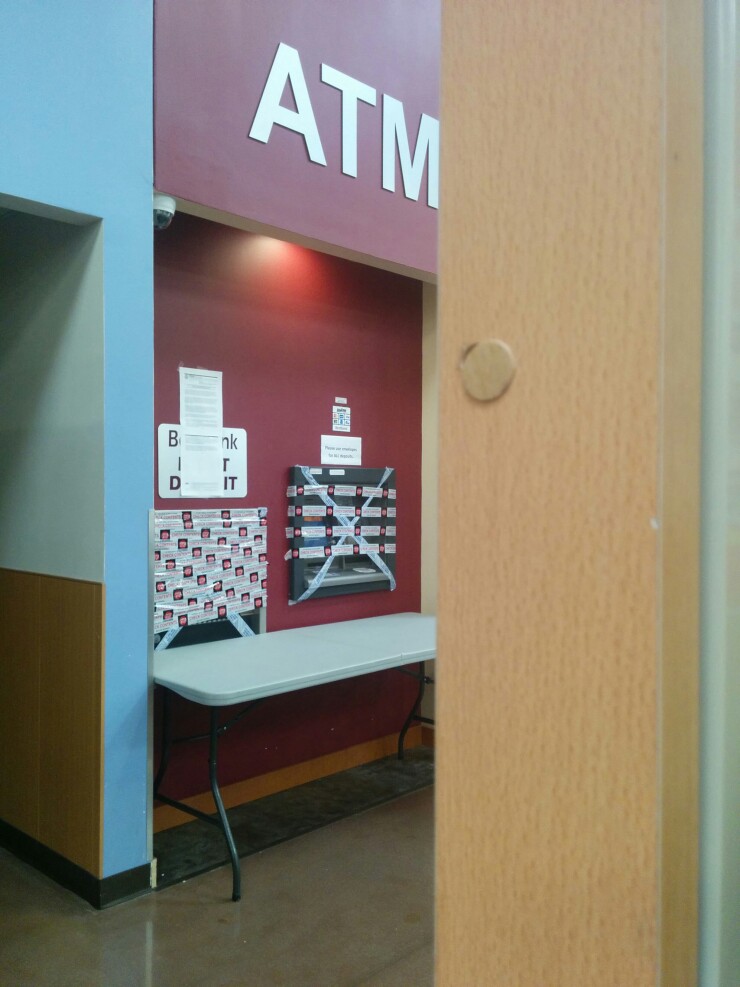 Shuttering of a BestBank grocery-store branch.