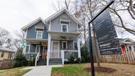 Home for sale sign Atlanta Georgia 2023