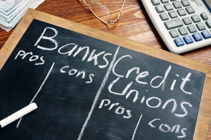 credit unions banks