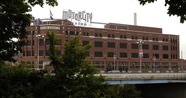 Mandalay Resort Group's MotorCity Casino is seen in Detroit, Michigan Wednesday, June 16, 2004.
