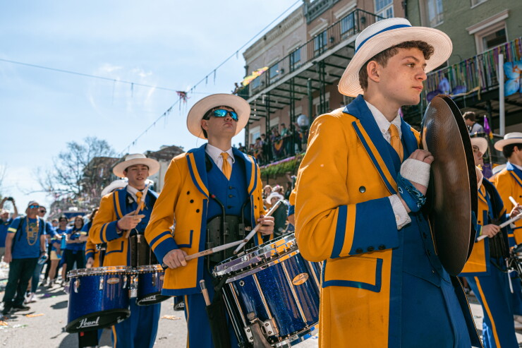 Mardi Gras celebration in New Orleans, 2022