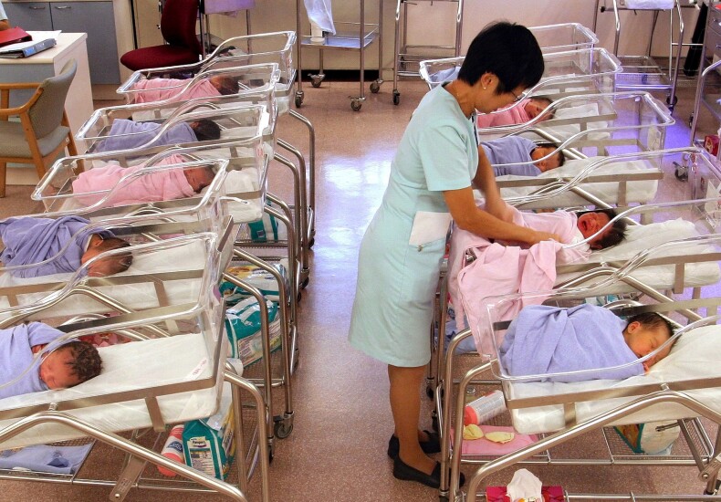 newborn maternity ward