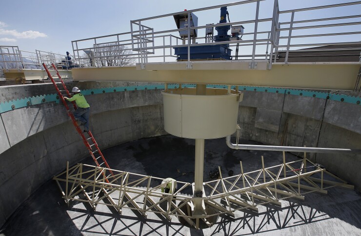 Water plant, Utah Valley Water Treatment Plant in Orem, Utah,