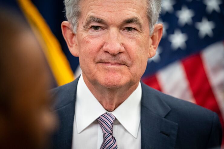 Jerome Powell, the chairman of the U.S. Federal Reserve. The nation's central bank is aggressively raising interest rates, which has battered bond markets.