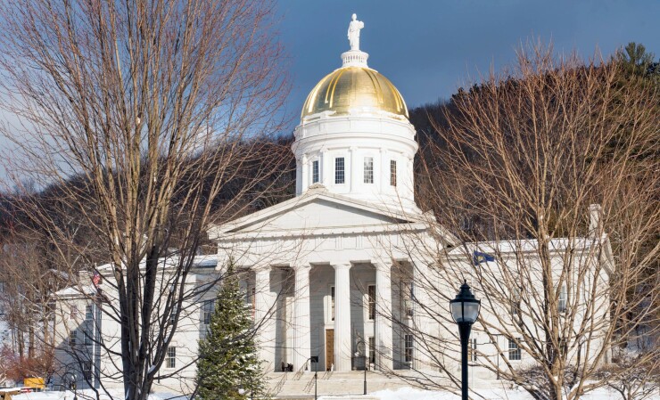 Vermont's state capitol in Montpelier.