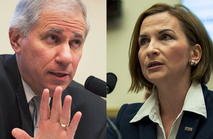 Some analysts have speculated that FDIC Chair Jelena McWilliams may tailor her approach to reach bipartisan compromises with Democratic board members. Yet others suggest a more partisan battle for control of the agency could emerge, with board member Martin Gruenberg or other appointees trying to assert power.