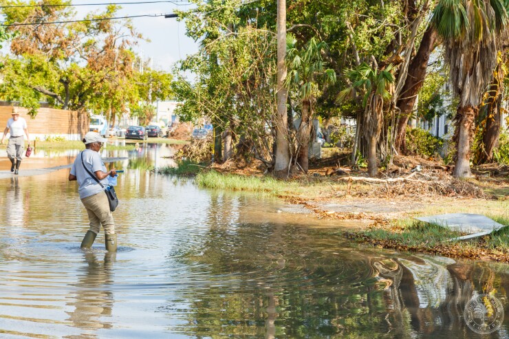 Miami king tide flooding in October 2017