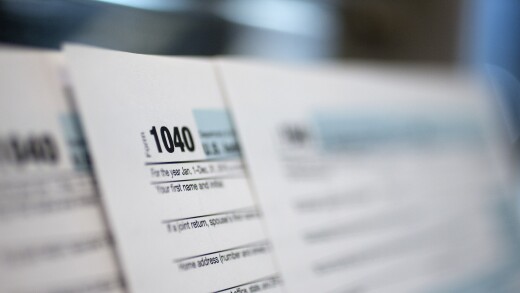 Tax 1040 form by Bloomberg News
