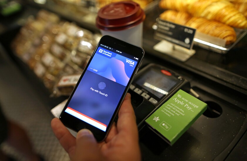 Apple Pay transaction with Visa card in the U.K.